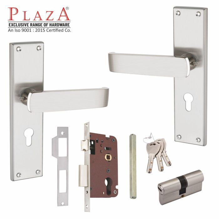 Plaza PEARL SS Mortise Handle Set, CY