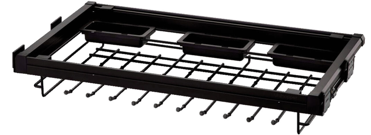 Hafele 600 mm Multi-Functional Trouser Pull Out with Fixed Braces