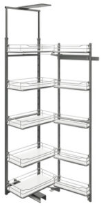 Hafele Larder Unit Internal Pull Out | With Door Shelf and Hanging Baskets (546.81.753)
