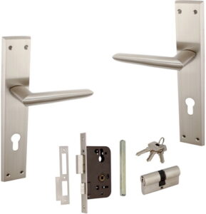 Indobrass MOULY Mortise Door Handle Set, SS