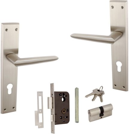 Indobrass MOULY Mortise Door Handle Set, SS