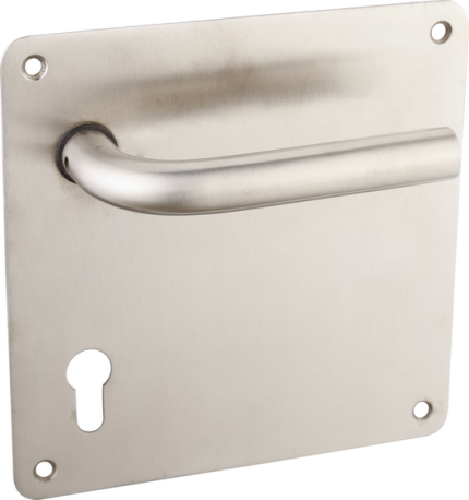 Indobrass Stainless Steel Mortise Handle L Type on 175 mm x 175 mm Plate
