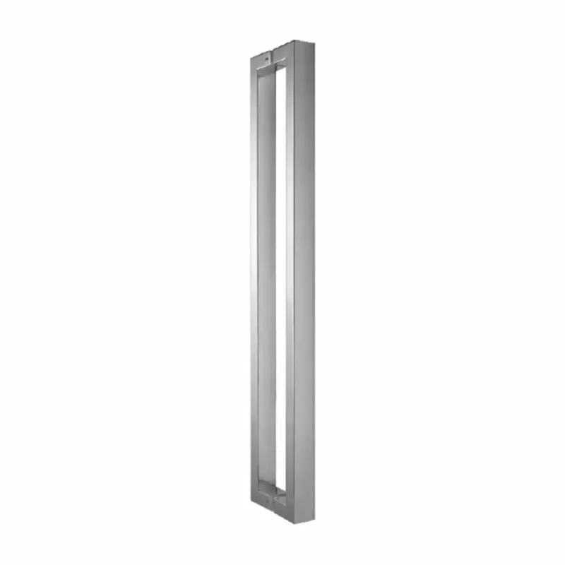 TAITON Glass Door Handle Centre to Centre of Hole 780mm Finish: Satin (SSS) (TGH-554-ED 20x40x800mm)