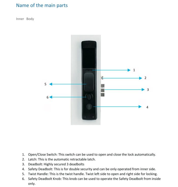 Hafele RE-TWIST 5 Way Push-Twist Digital Lock