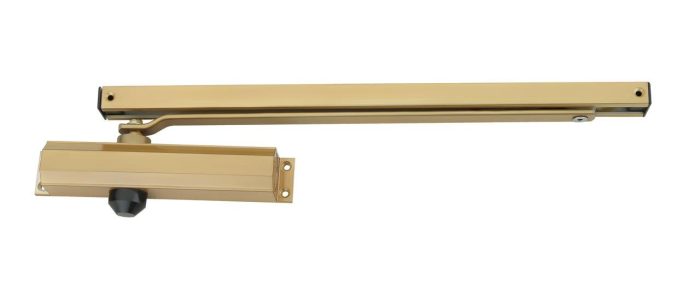 golden finish hyzik pelmet arm door closer