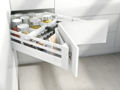 Blum Space Corner TANDEMBOX Antaro with BLUMOTION 65 Kg Capacity High Fronted Pull-Out - Height D (203 mm)