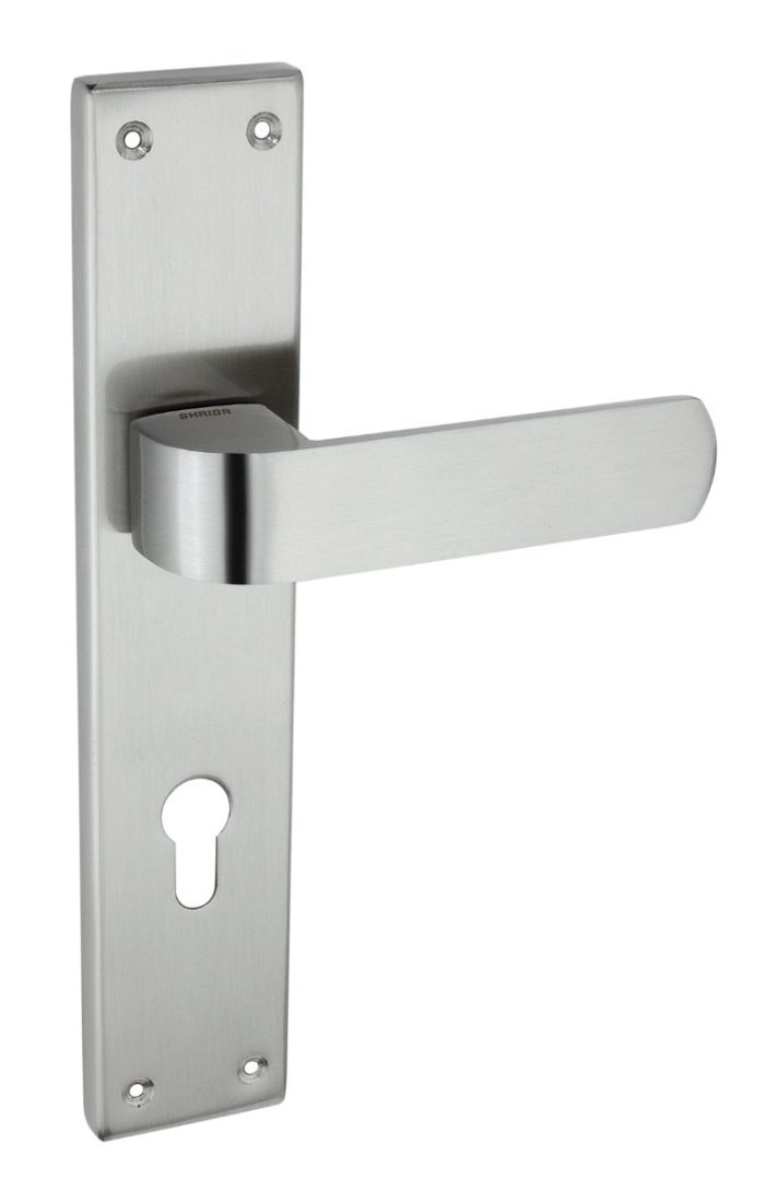 Shrida 446 SS Mortise 10-Inch Handle and Cylinder Lock Set
