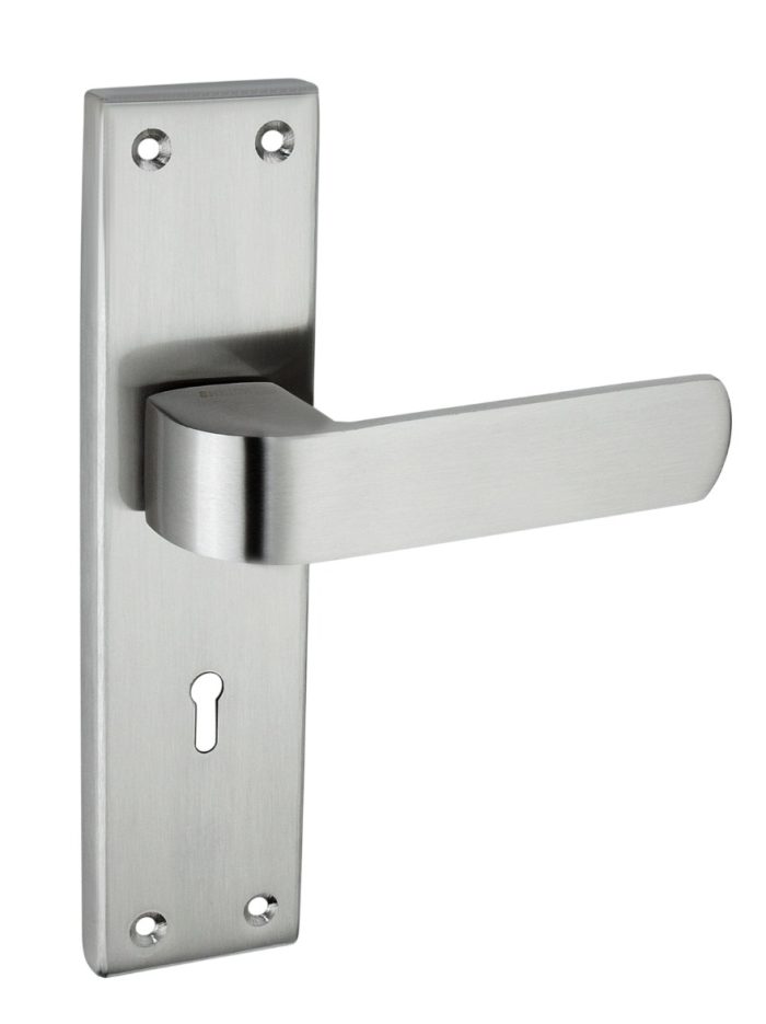 Shrida 446 SS Mortise 8-Inch Handle and Lock Set