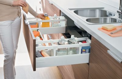 Blum Space Twin TANDEMBOX Antaro with BLUMOTION 30 Kg Capacity High Fronted Pull-Out - Height D (203 mm)