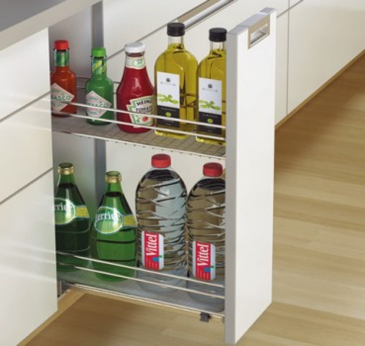 Hettich Cargo IQ 300 Bottle Pull Out 2 Tier