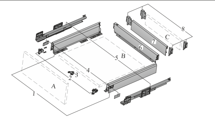 Hettich arcitech drawer