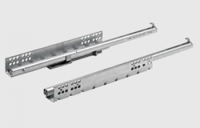 Hettich Drawer Channels with Push to Open for Kitchen Cabinets - Quadro 25 Channel