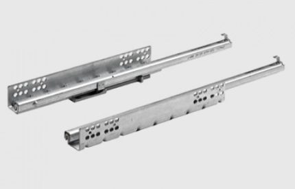 Hettich Drawer Channels with Push to Open for Kitchen Cabinets - Quadro 25 Channel