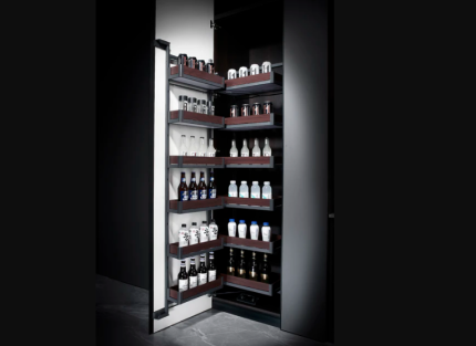 Hettich Duo 6 Tier 450 Basket and Frame Set , Kitchen accessory Pantry Unit | Tall Units for Kitchen