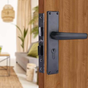 Godrej Mortise Handle Lock | NEH 20-1 CK | Matte Black Finish