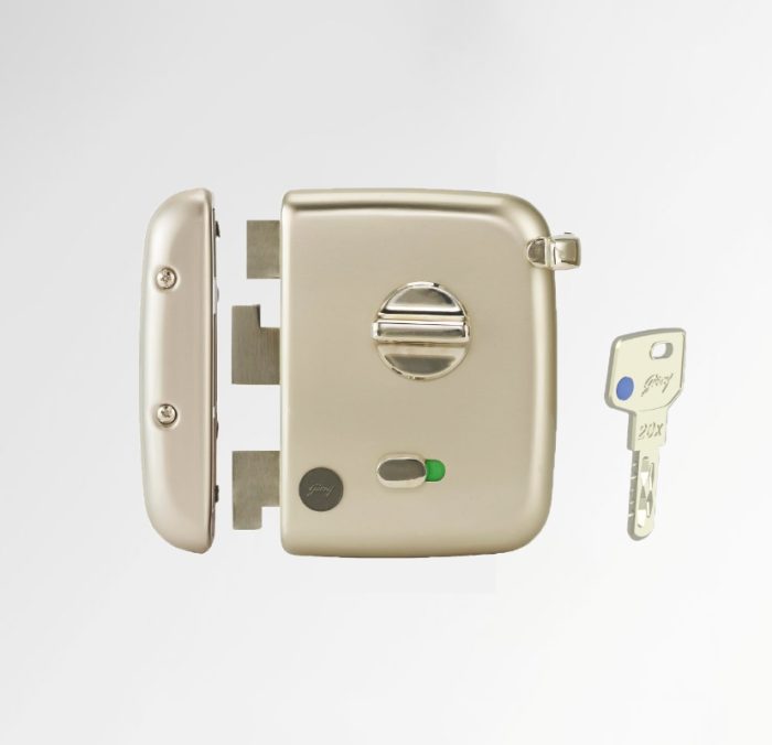 Godrej Centaur 1CK Latch Bolt | Antique Brass | Dual Motion Lock
