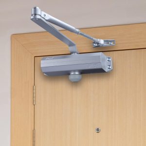 Godrej Hercules Door Closer | Rack and Pinion Mechanism | Silver Finish