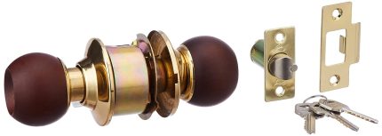 Godrej Cylindrical Classic Lock | Wood Polished Finish