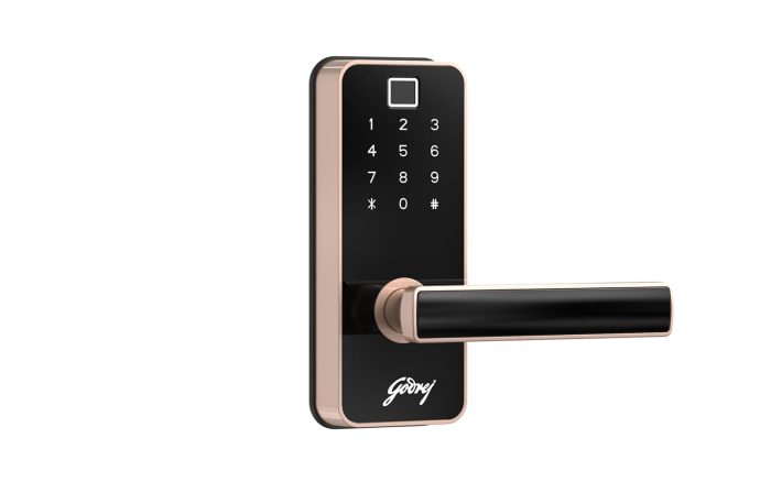 Godrej rose gold door lock price