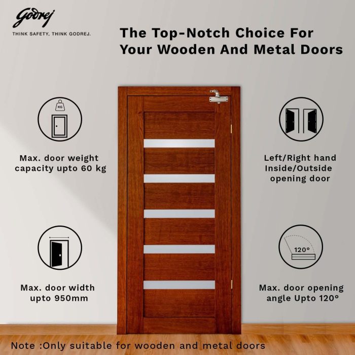 Godrej Hercules Aluminium Door Closer for Home & Office