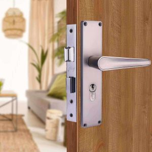 Godrej Mortise NEH 19-1 CK Door Handle Lock | Matte Black Nickel Finish