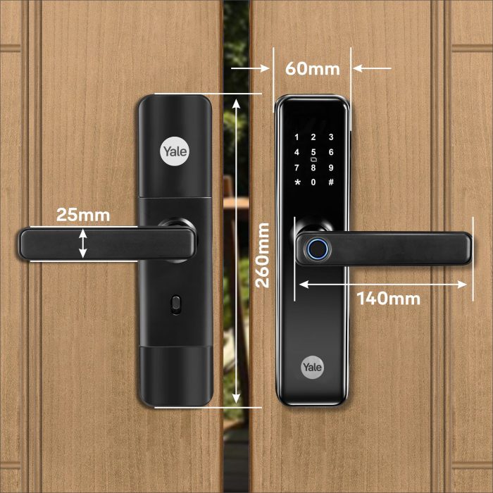 Yale Lock Smart YDME 50NxT | Brown | Black Multiple Access Modes