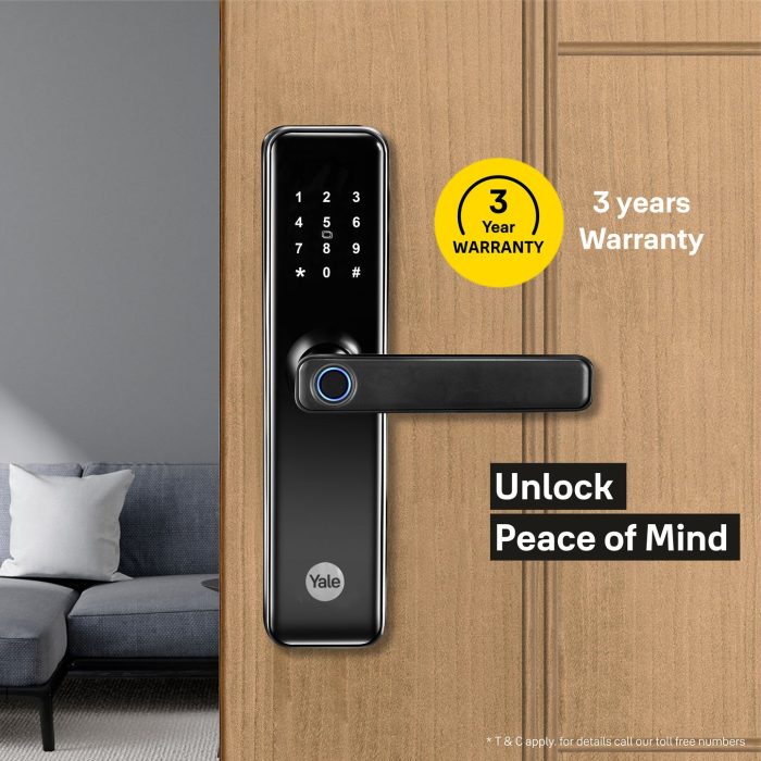 Yale Lock Smart YDME 50NxT | Brown | Black Multiple Access Modes