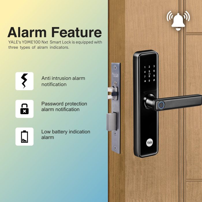 Yale Lock Smart YDME 50NxT | Brown | Black Multiple Access Modes