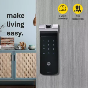 Yale Home App YDR 41A | Black lock body | Biometric, Remote Control locks for door