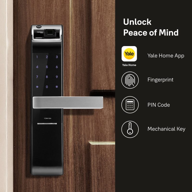 Yale YDM 4109- A Series | Biometric Smart Digital Lock/Locks | Black | Mortise at best price