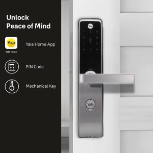 Smart Door Lock Yale YDM 3115 AV Series- | Silver with PIN | RFID and Mechanical card - locks india price