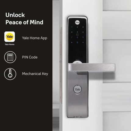 Smart Door Lock Yale YDM 3115 AV Series- | Silver with PIN | RFID and Mechanical card - locks india price