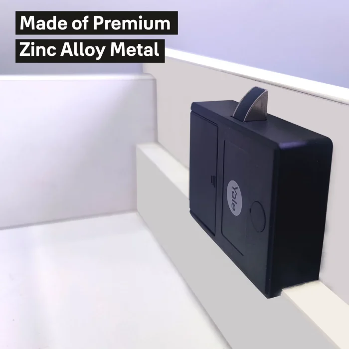 Yale Furniture Lock | YLDRPC-BL Biometric | Black & Rose Gold