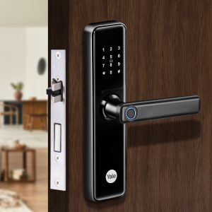 Yale Lock Smart YDME 50NxT | Brown | Black Multiple Access Modes - yale ydme 50 nxt with biometric