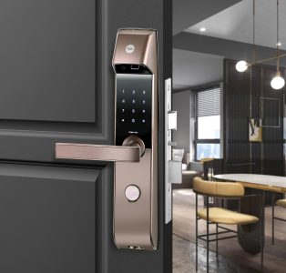Yale Lock Digital YDM 4115 - A Series, Brown Biometric Smart Lock