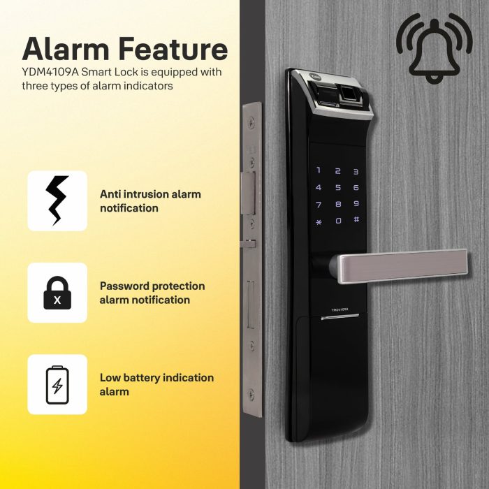Yale YDM 4109- A Series | Biometric Smart Lock | Black | Mortise at best price