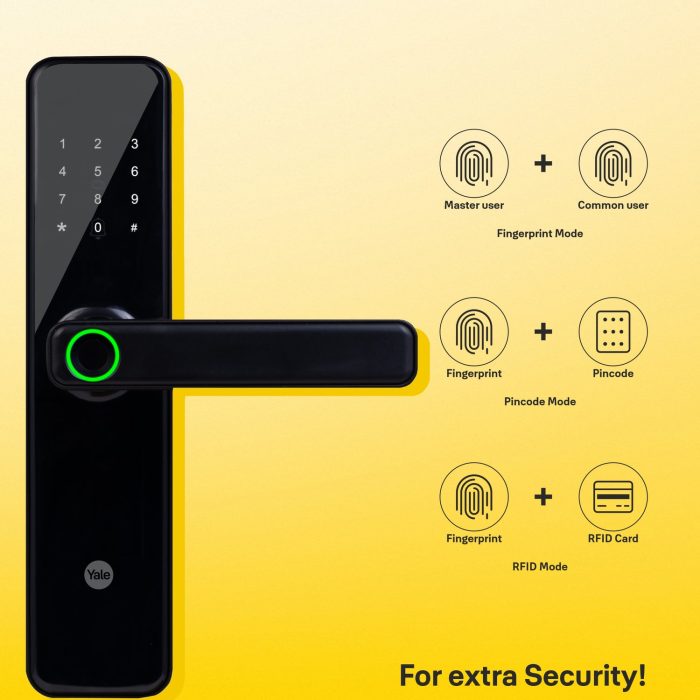 Yale Lock Smart YDME 50NxT | Brown | Black Multiple Access Modes