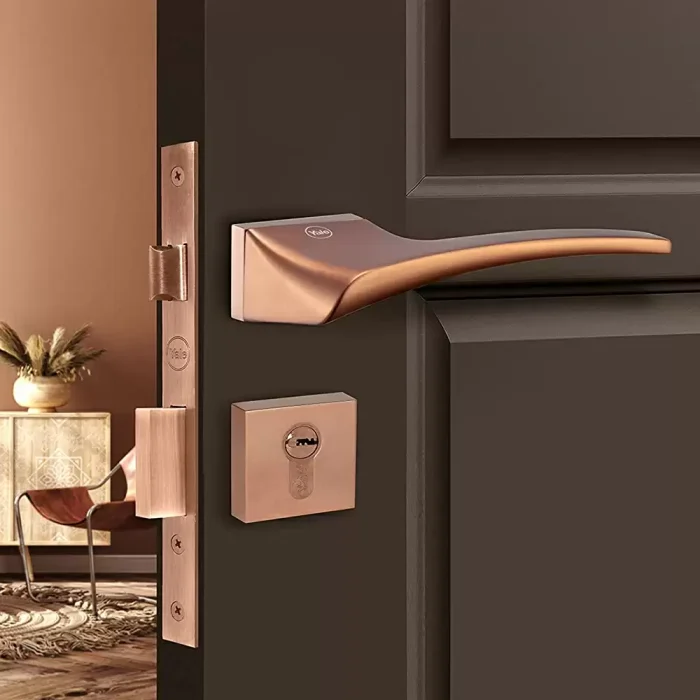 Yale Lock Door Handle | Mortise Eternal Lever Handles Combo Set - YMEL-702 | Zinc Alloy - Buy at Best Price in India