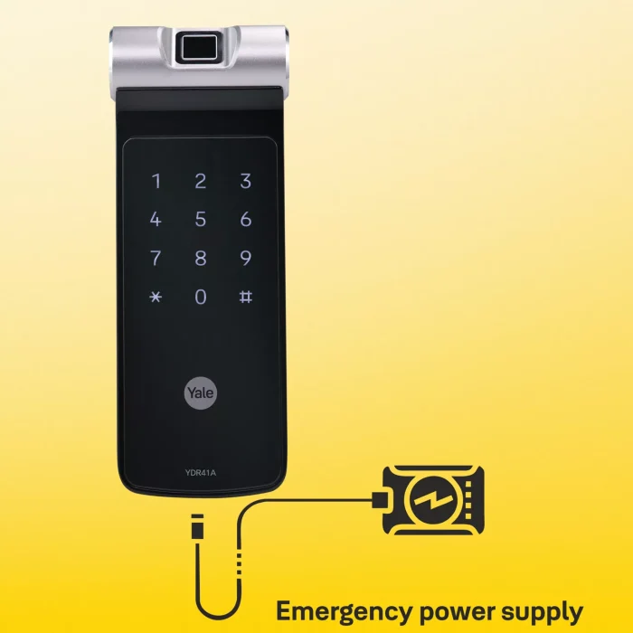 Yale Home App YDR 41A | Black | Biometric, Remote Control