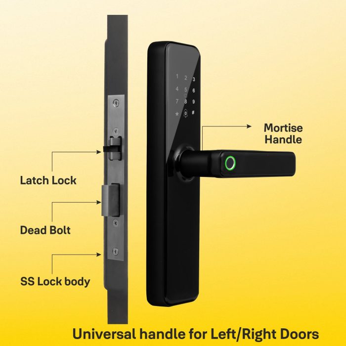 Yale Lock Smart YDME 50NxT | Brown | Black Multiple Access Modes