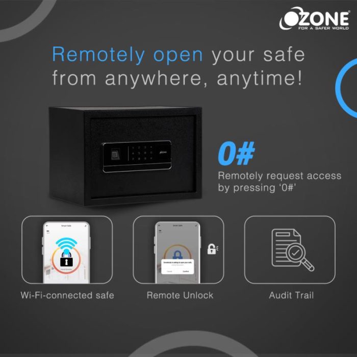 BIO VAULT LIFE-16 Home & Office Electronic Safes - Black