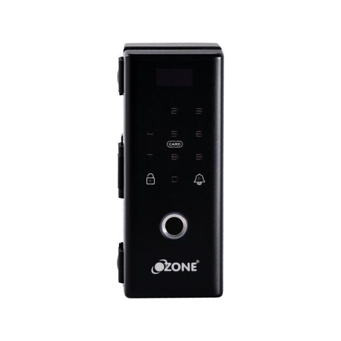 Ozone Glass door smart lock (OZ-FGL-Life G2W) wifi lock price in black finish