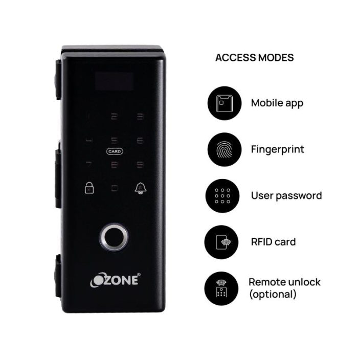 Ozone glass door smart wifi lock