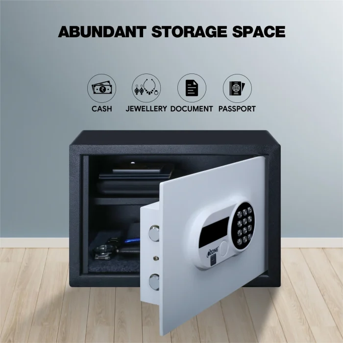 Ozone Aries | Digital Safe | 15.9 Litres - alloy steel electronic lock safe