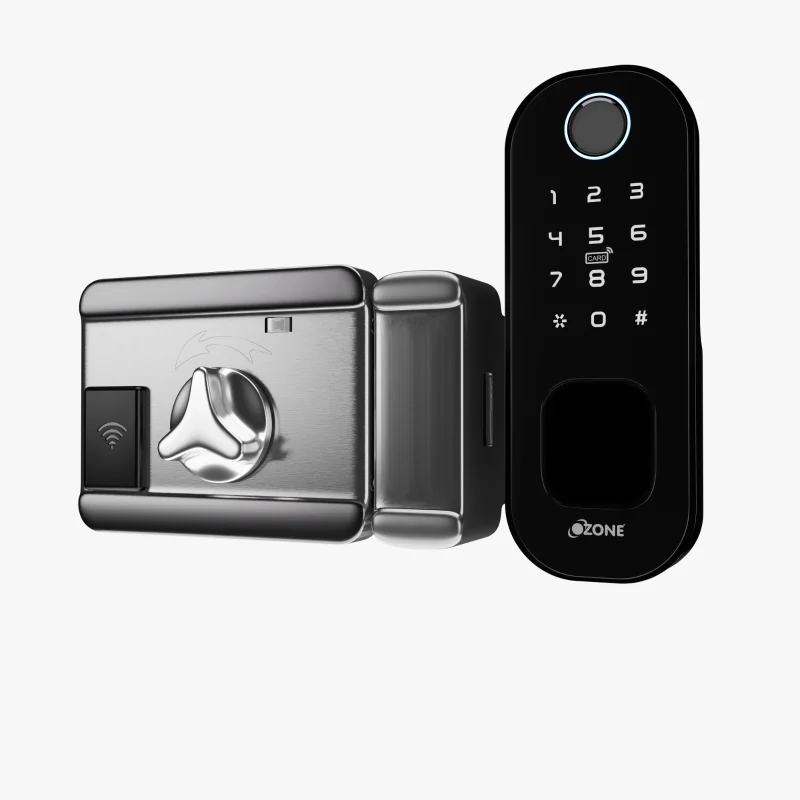 Ozone Lock for Door - Cleo Life Wi-Fi Smart Digital Locks with 5-way Access for Glass Doors | Black, price