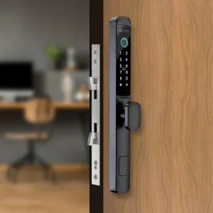 Ozone Narrow Style Home Fingerprint Smart Door Lock for swing and sliding doors in black finish price