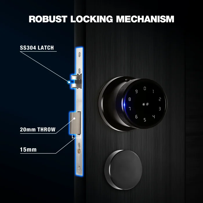 Ozone Oracle Smart Lock with Rose Plate