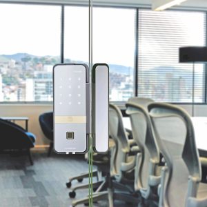 Buy Yale Biometric Lock YDG 413 GL | Smart Glass Door Locks in India | Silver