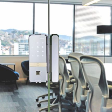 Buy Yale Biometric Lock YDG 413 GL | Smart Glass Door Locks in India | Silver