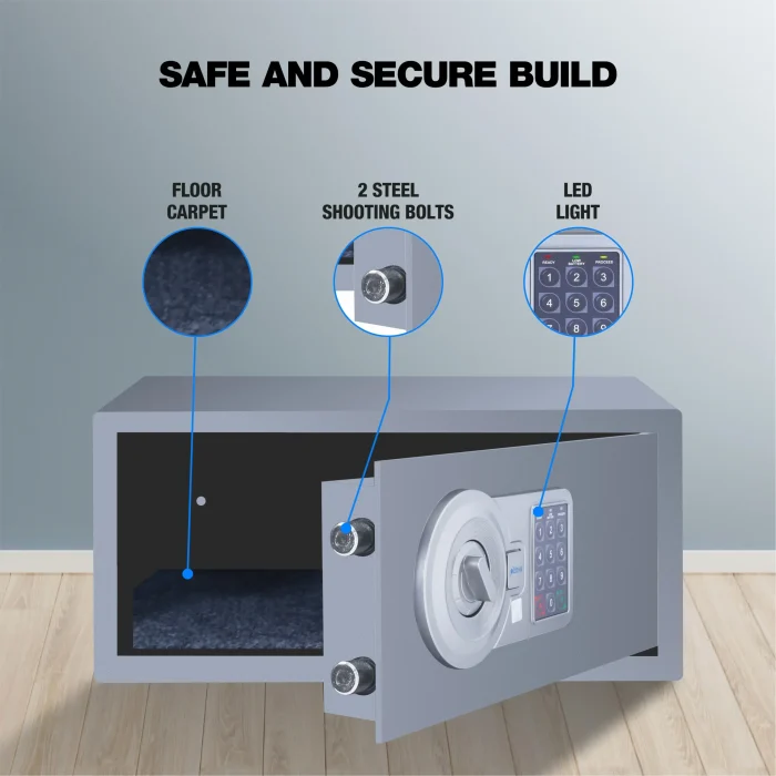 ozone agate laptop grey safe - laptop locker price
